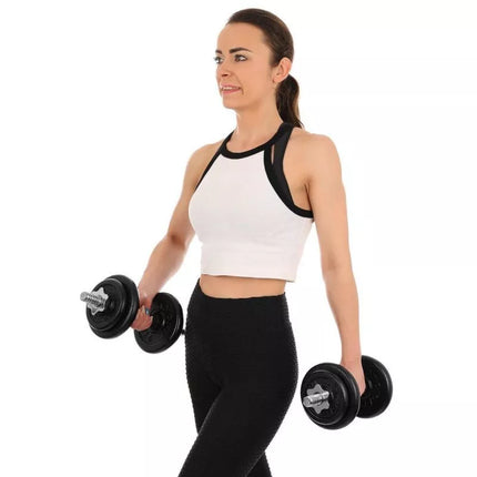 CAST IRON DUMBBELL 19 KG (2x9.5 KG) ENERO FIT CASE