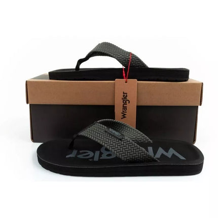 Wrangler men's Zane Flipflop shoes, gray flip-flops