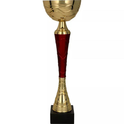 TUMA RD gold-burgundy metal cup