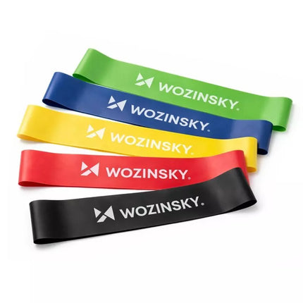 Wozinsky WGO-5 lateksinės pasipriešinimo gumos – 5 vnt.
