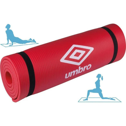 Treniruočių kilimėlis NBR neslystantis 190x58x1cm rožinis UMBRO