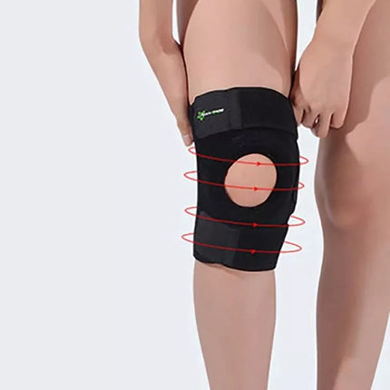 Rockbros LF1106L sportinė apsauga rotulei ir kelio sąnariui, dydis L - juoda