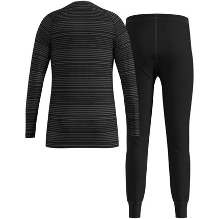 Odlo Ilgas apatinių trikotažo komplektas ACTIVE WARM ECO SET vaikams, dydis 140cm, juoda-pilka