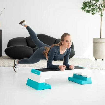AS007 WHITE/MINT AEROBICS STEP HMS PREMIUM