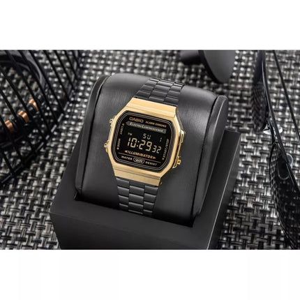 CASIO Vintage Men's Watch A168WEGB-1BEF + BOX