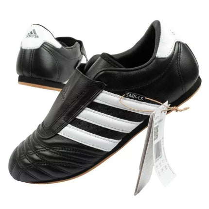 Adidas Women's Taekwondo Sports Shoes Black Leather Slip-On