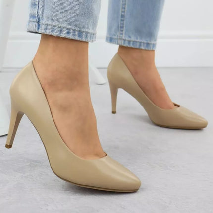 Sergio Leone 1396 coffee stiletto pumps