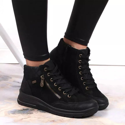 Rieker W RKR567 Waterproof Insulated Leather Ankle Boots