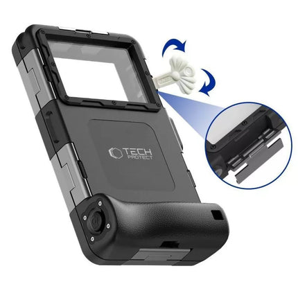 Tech-Protect Waterproof Case IPX8 for 4.7-6.7" Smartphones - Black