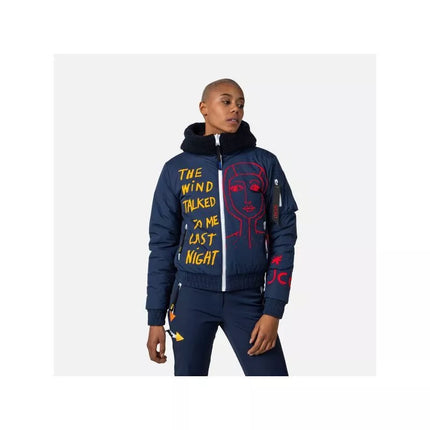 Rossignol W Yety Fleecy Bomber Jacket Jkt blue