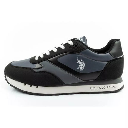 US Polo Assn sports shoes sneakers men's fashionable comfortable gray