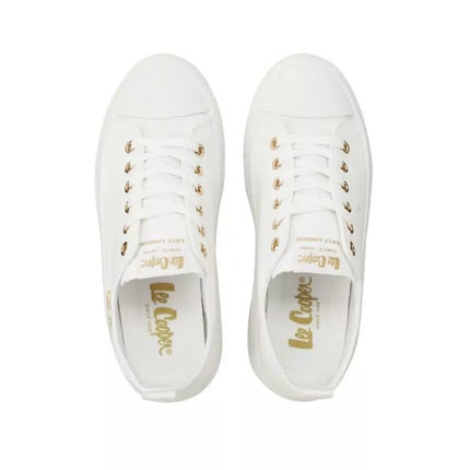 Lee Cooper women's shoes sports sneakers white platform fashionable