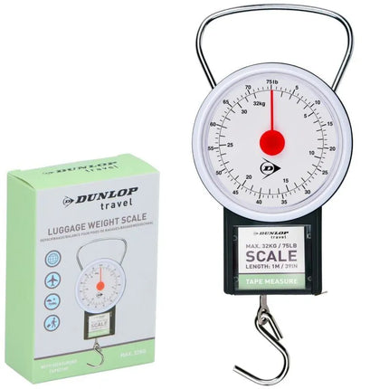 DUNLOP TOURIST SCALE WITH MEASUREMENT MAX 32 KG