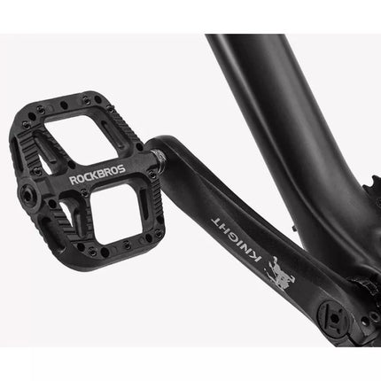 Rockbros Nailoniniai juodi dviračio pedalai 2021-12ABK