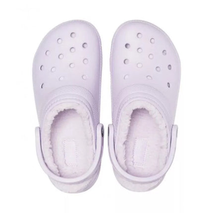 Crocs Classic Lined Clog Lavender Purple Flip-Flops - 203591-50P