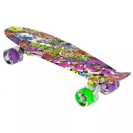 PLASTIC SKATEBOARD 22 INCHES ENERO GRAFFITI LED 1030852