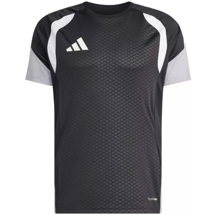 Vyriški adidas Tiro 26 varžybų treniruočių marškinėliai, juodi, pilki ir balti JX4254