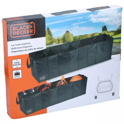ORGANIZER STORAGE BOX 4 COMPARTMENTS FOLDABLE 110X30X30cm BLACK + DECKER
