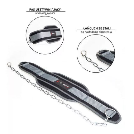 HMS PST04 Svorinis Diržas Jėgos Treniruotėms