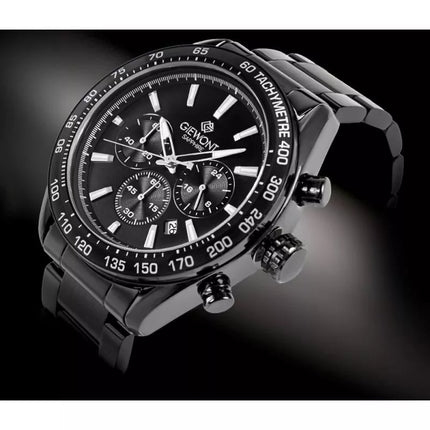 Men's Watch Giewont Chronograph Sapphire Black GW9580-B2
