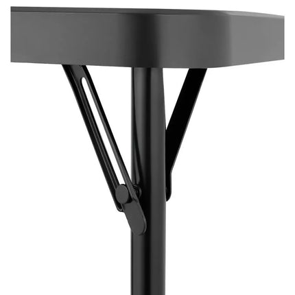 TURISTINIS STOVYKLAVIMO STALO IR 4 JUODŲ KĖDĖKLIŲ KOMPLEKTAS 86.5x86.5x71CM