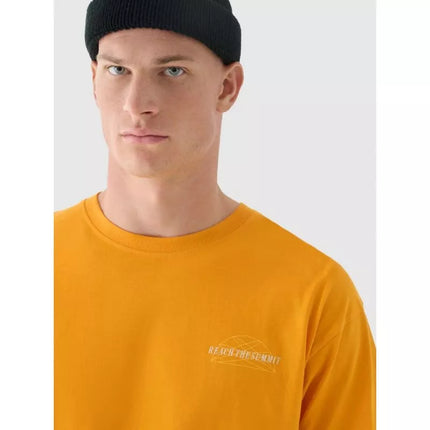 Vyriški oversize spausdinti marškinėliai 4F 4FRAW24TTSHM2578-70S