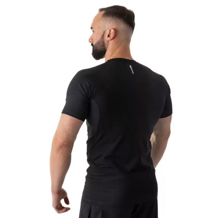Rashguard, juoda, trumpos rankovės, BlackRS - S