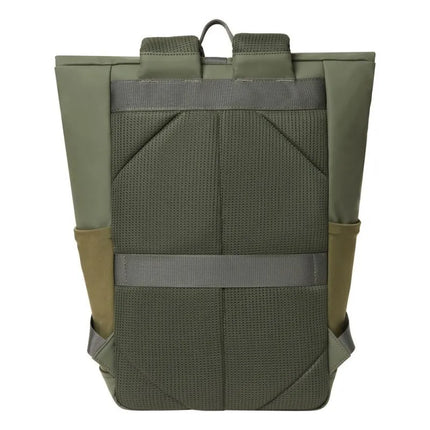 Rivacase Eden Backpack Travel Backpack Olive Waxed Leather (Pull Up), Polyester, Recycled Polyethylene Terephthalate (rPET)