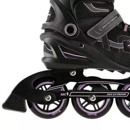 NILS EXTREME NA9157 riedučiai juodi ir violetiniai, dydis 45