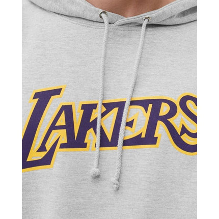 Mitchell & Ness komandaus logotipas su gobtuvu Los Angeles Lakers M HDSSINTL1050-LALGREY