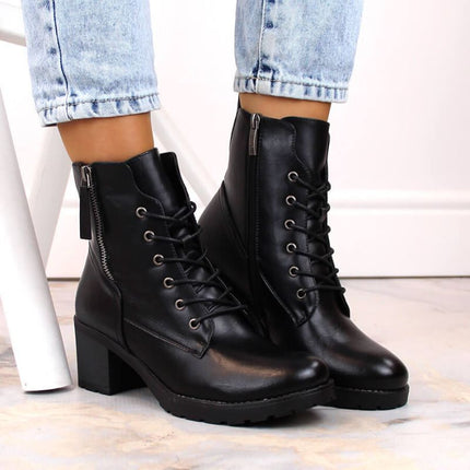 Potocki W WOL177A juodi aulinukai su platforma