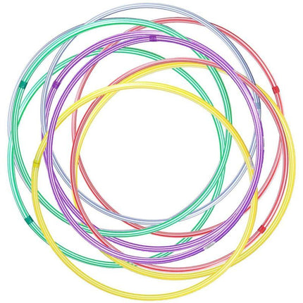 Hula Hop 80cm įvairių spalvų rinkinys 20 vnt.