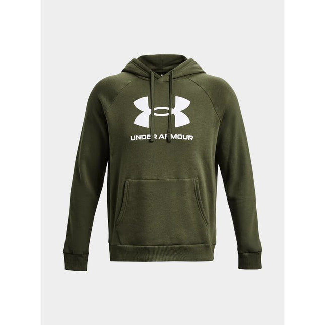 Under Armour fliso džemperis su gobtuvu ir logotipu, M dydis, 1379758-390
