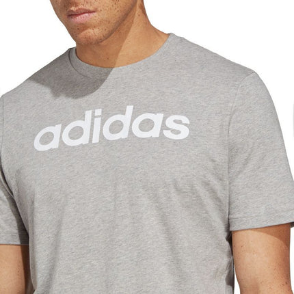 adidas Essentials Vieno Džersio Marškinėliai su Linijiniu Siuvinėtu Logotipu M IC9277