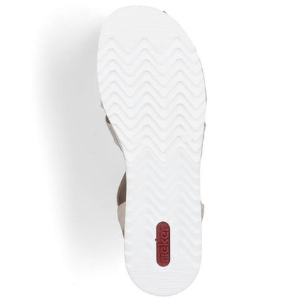 Patogios Rieker W RKR680 smėlio spalvos basutės