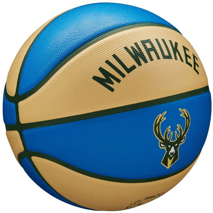 Wilson NBA Team City Edition Milwaukee Bucks kamuolys WZ4016517ID krepšinio kamuolys
