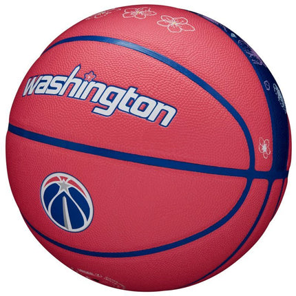 Wilson NBA komandos miesto kolekcinis krepšinio kamuolys Washington Wizards WZ4016430ID
