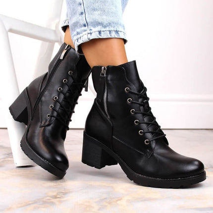 Potocki W WOL177A juodi aulinukai su platforma