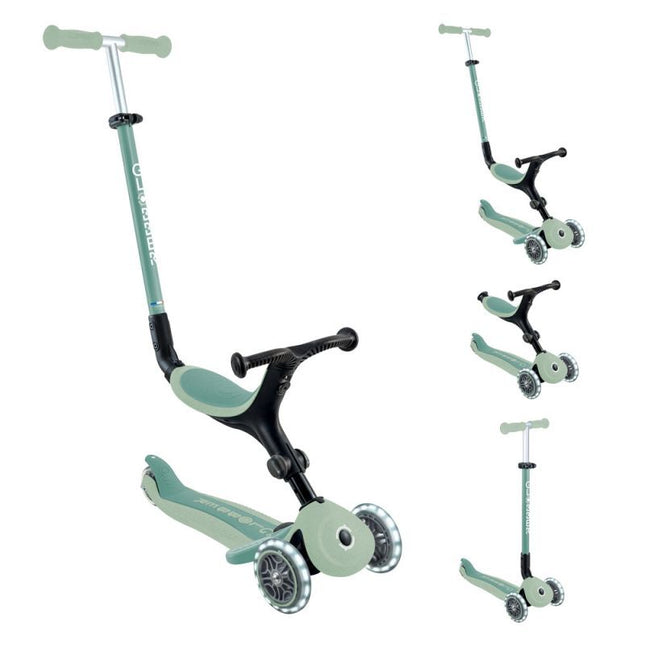 Globber Go•Up Active Lights Ecologic Jr 745-505 paspirtukas su sėdyne