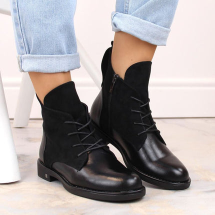 Insulated flat ankle boots Potocki W WOL88C black