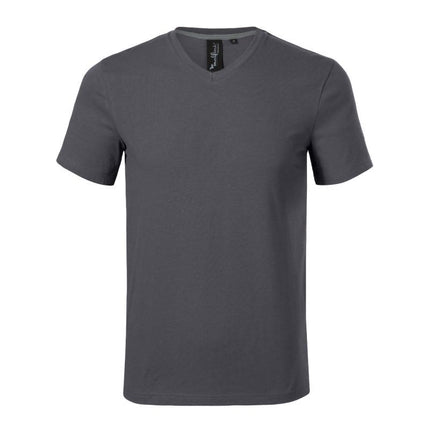 Malfini Action V-neck M MLI-70083 šviesiai antracito marškinėliai