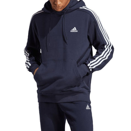 Adidas Essentials prancūziško frotė džemperis su gobtuvu 3 juostelės, M, IC0436