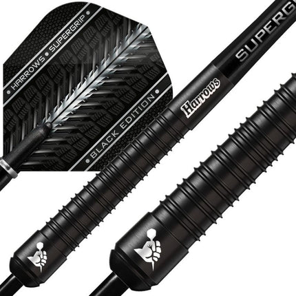 Harrows Supergrip Black smigiai 90% plieno antgalis SupergripBlack90%