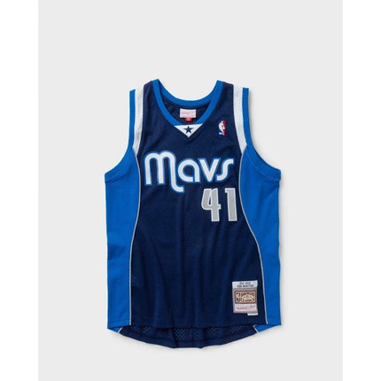 Mitchell & Ness NBA Swingman Dallas Mavericks Dirk Nowitzki Marškinėliai SMJY1148-DMA11DNOASBL