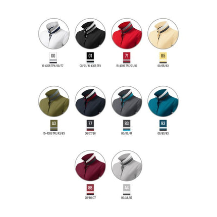 Malfini Collar Up W MLI-25783 šviesiai antracito spalvos polo marškinėliai