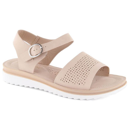 Sergio Leone W SK53N batudinėta ir platforminiai bateliai, smėlio spalvos