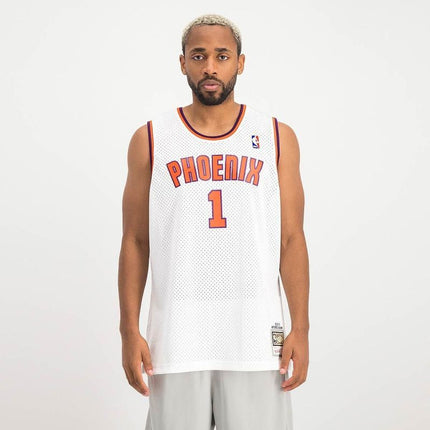 Mitchell & Ness Phoenix NBA Atsitinis Džersis Suns 2002 Anfernee Hardaway M SMJY4443-PSU02AHAWHIT