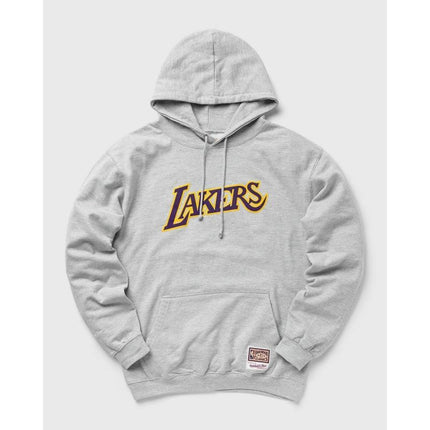 Mitchell & Ness komandaus logotipas su gobtuvu Los Angeles Lakers M HDSSINTL1050-LALGREY