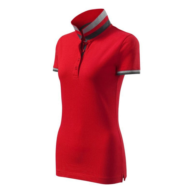Malfini Collar Up W MLI-25771 formulos raudoni polo marškinėliai