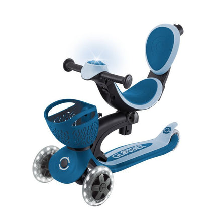 Paspirtukas su sėdyne Globber Go•Up 360 Lights Jr 844-100